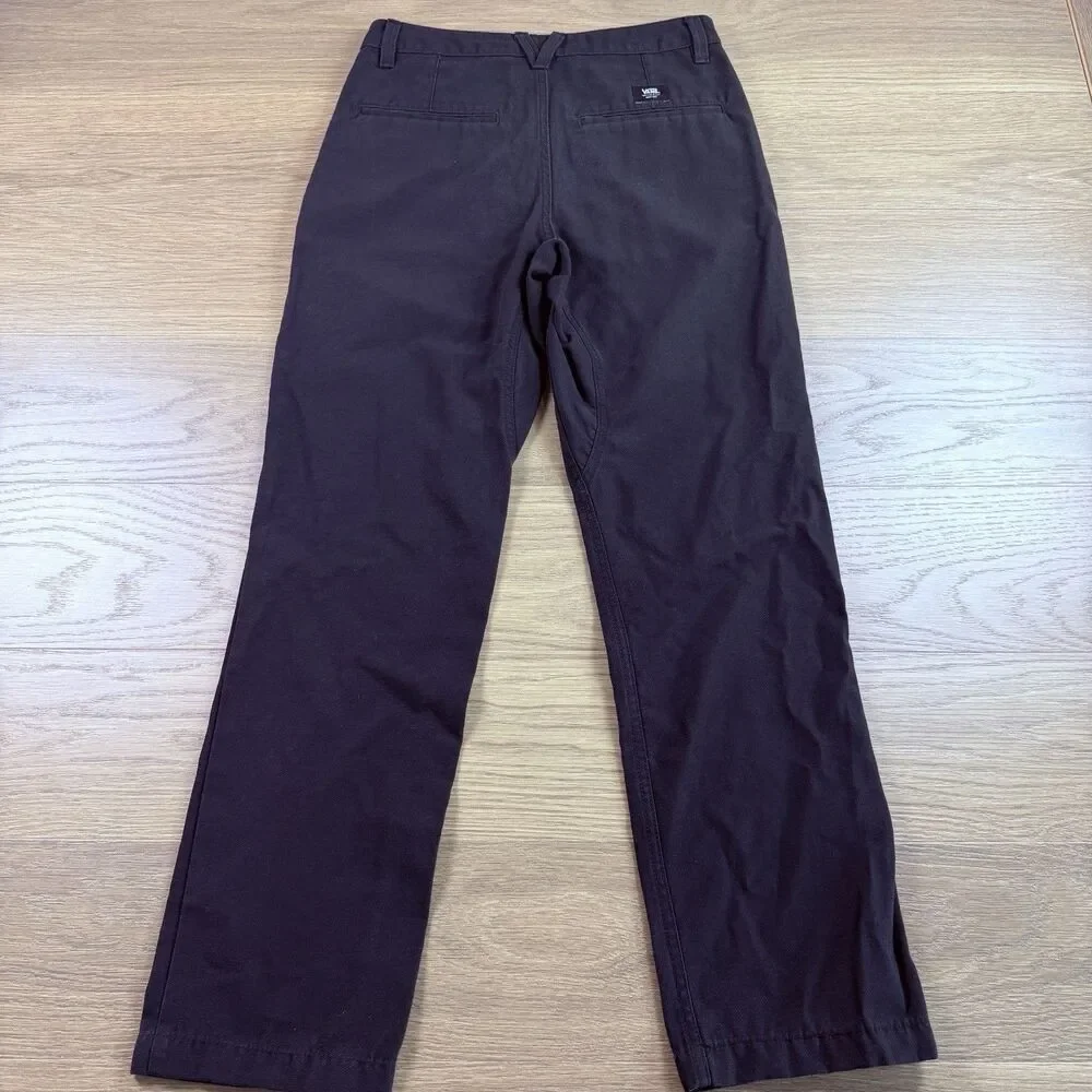 Vans Pants Men 28x30 Authentic Chino Relaxed Taper Fit Black Skater Grunge